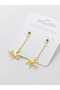 Women's Dangle Gold Earring Accessory - 2