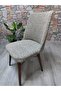 Large Oval Chair Cover Jacquard Fabric - 4