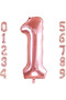 1 Year Old Rose Gold Foil Balloon 34 Inch (76-82 cm)