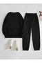 Unisex Men Women New York Brooklyn 3 Thread Crewneck Tracksuit Set - 3