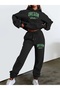 Unisex Men's Women's Oregon Printed Oversize 3 Thread Hooded Tracksuit Set