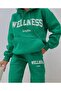 Unisex Men Women Welness Printed Oversize 3 Thread Hooded Tracksuit Set - 3