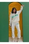 Unisex Men Women Welness Printed Oversize 3 Thread Hooded Tracksuit Set