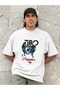 Men/Women Tropical Paradise Transfer Printed Round Neck Short Sleeve T-Shirt - 2