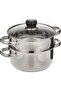 2 Layer Stainless Steel Steamer Set 20cm | Stainless Steel Steamer Pot | Kitchen Steamer Cook