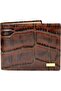 Coco Signature Bi-fold Coin Wallet, Brown