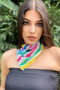 Mixed Color Patterned Scarf - 2