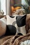 Bohemian Boho Themed Gray Cream Color Digital Printed Gift Set of 2 Throw Pillow Pillowcases - 3