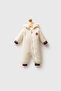 Baby Boy Winter Regular Fit White Overalls Usb2539-C-V1