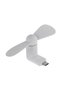 Mini ventilator portabil cu conector micro-USB, alb - 3