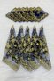 Gold Glitter Bride Groom Halay Handkerchief, Navy Blue 5Pcs, Wedding Henna Circumcision Promise Bridesmaid Engagement Bride Gift