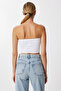 Strapless Ribbed Knitted 2 Pack Bustier Lub0211 Lila White - 8