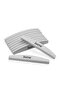 Nail File Half Moon Sponge 706 Gray for Nail Art Design 10 Pcs in One Packet - 2