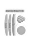 Nail File Half Moon Sponge 706 Gray for Nail Art Design 10 Pcs in One Packet - 6