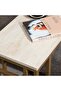 Brescia Sofa Side Table – Gold Metal Frame with Faux Concrete Wooden Top – Modern - 4