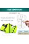 Reflective Vest with Doted Gloves - High-Visibility Safety Jacket for Runners, Cyclists, and Constru - 7