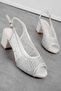 Henry Women's Shiny Stone Detailed Evening Dress Heeled Shoes 4109 - 2