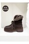 26K433 Genuine Leather Fur Thick Sole Boots for Women - 3
