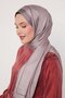Lilac Stripe Detail Monogram Silk Shawl