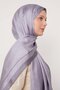 Silver Stripe Detail Monogram Silk Shawl - 3