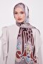Indian Silk Shawl with Mink Baroque - 3