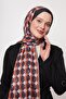 Black-Orange Honeycomb Pattern Love Shawl - 3