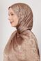 Mink Flower Pattern Italian Jacquard Shawl