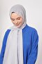 Light Gray Striped Shinga Shawl - 3