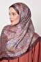 Dark Purple Batik Pattern Indian Silk Shawl - 2