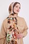Orange Zigzag Cotton Shawl