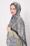 Green Spiral Indian Silk Shawl - 2