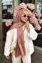 Dusty Rose L Pattern Italian Jacquard Shawl