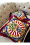 Positano Cushion Cover - Red Fringe - 4