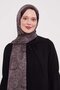 Dark Brown Authentic Pattern Indian Silk Shawl - 3