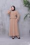 Women's Waist Adjustable Ayrobin Fabric Shirt Skirt Double Hijab Suit
