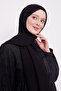 Black Arlyn Plain Shawl - 2