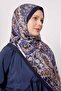Morcivert Abstract Flower Pattern Love Shawl - 2