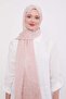Light Pink Leopard Pattern Italian Jacquard Shawl - 3