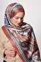 Orange Border Pattern Indian Silk Shawl - 2