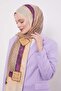 Purple Speckle Pattern Cotton Shawl - 3