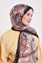 Black-Brown Mixed Desenal Indian Silk Shawl