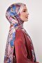 شال حرير هندي بنمط الورد بيتونيا - 3