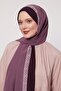Purple Knitted Pattern Medine Silk - 2