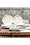 20 Pcs Melamine Gold Line Dinner Set 6 Dinner plate 6 Soup plate 2 Salad bowl 6 Rice bowl