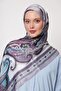 Lilac Edge Pattern Indian Silk Shawl - 3