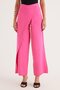 Women's Standard Fit Wide Leg Fuchsia Double Pants