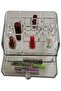 Clear Acrylic Cosmetic Organiser, Multi-Compartment Storage Display Case with Drawer - 6
