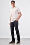 Men's Slim Fit Polo Collar White T-Shirt - 3