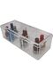 3-Compartment Acrylic Cotton Ball Holder with Lids - 2