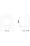 Ventilation ducting Cover, Round Ceiling Diffuser Adjustable Soffit Vent Easy air Flow Vent - 6